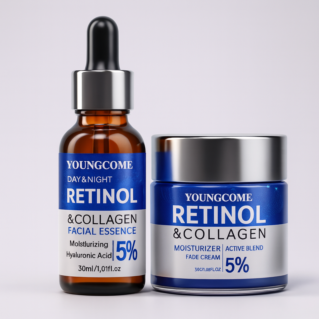 Ensemble combiné de sérum crème rétinol