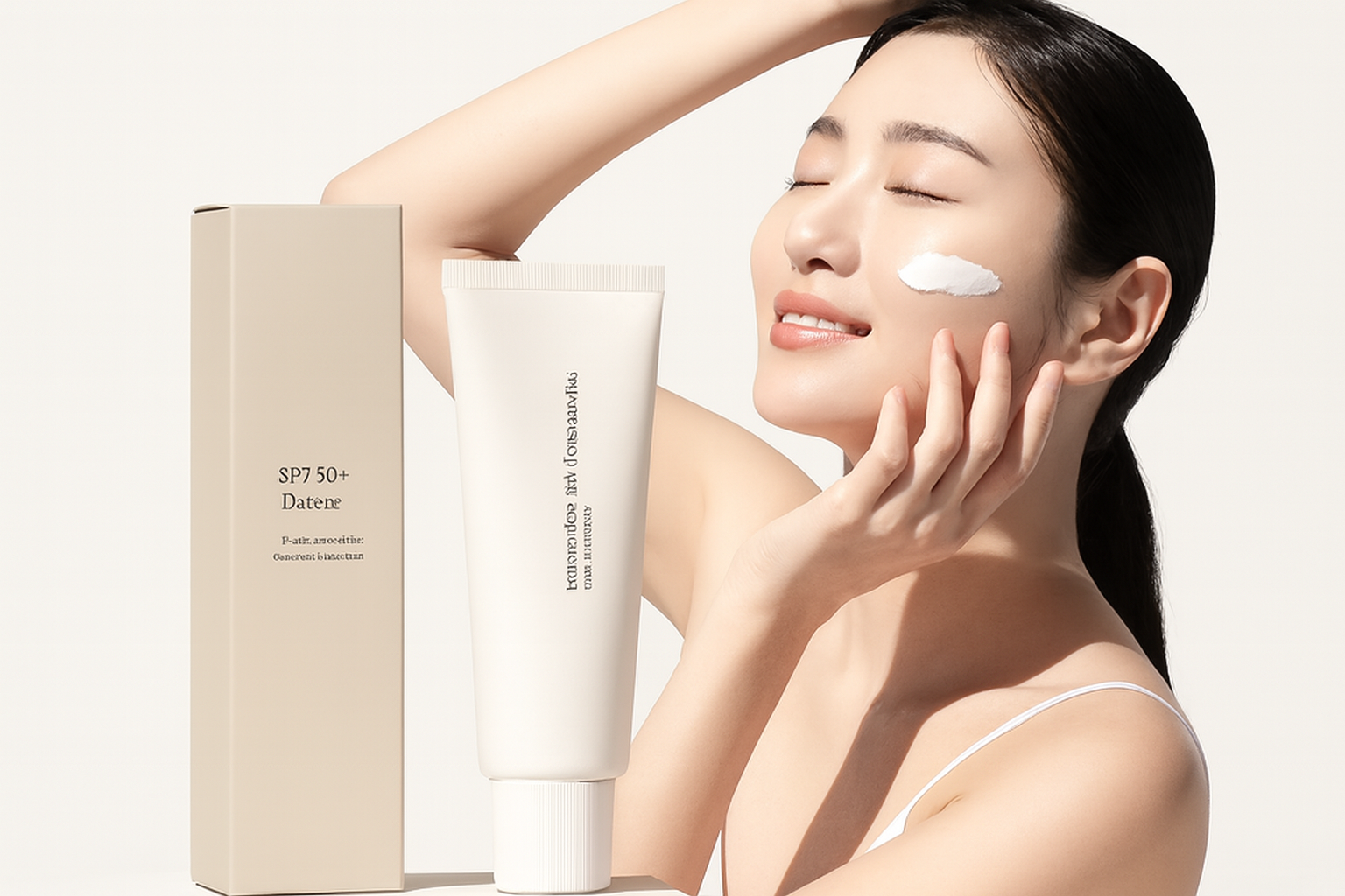 SPF50 + crème solaire riz coréen