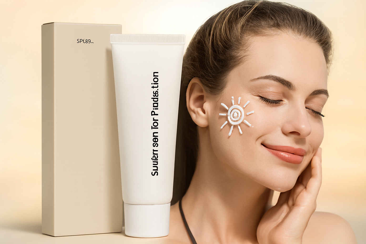 SPF50 + crème solaire riz coréen