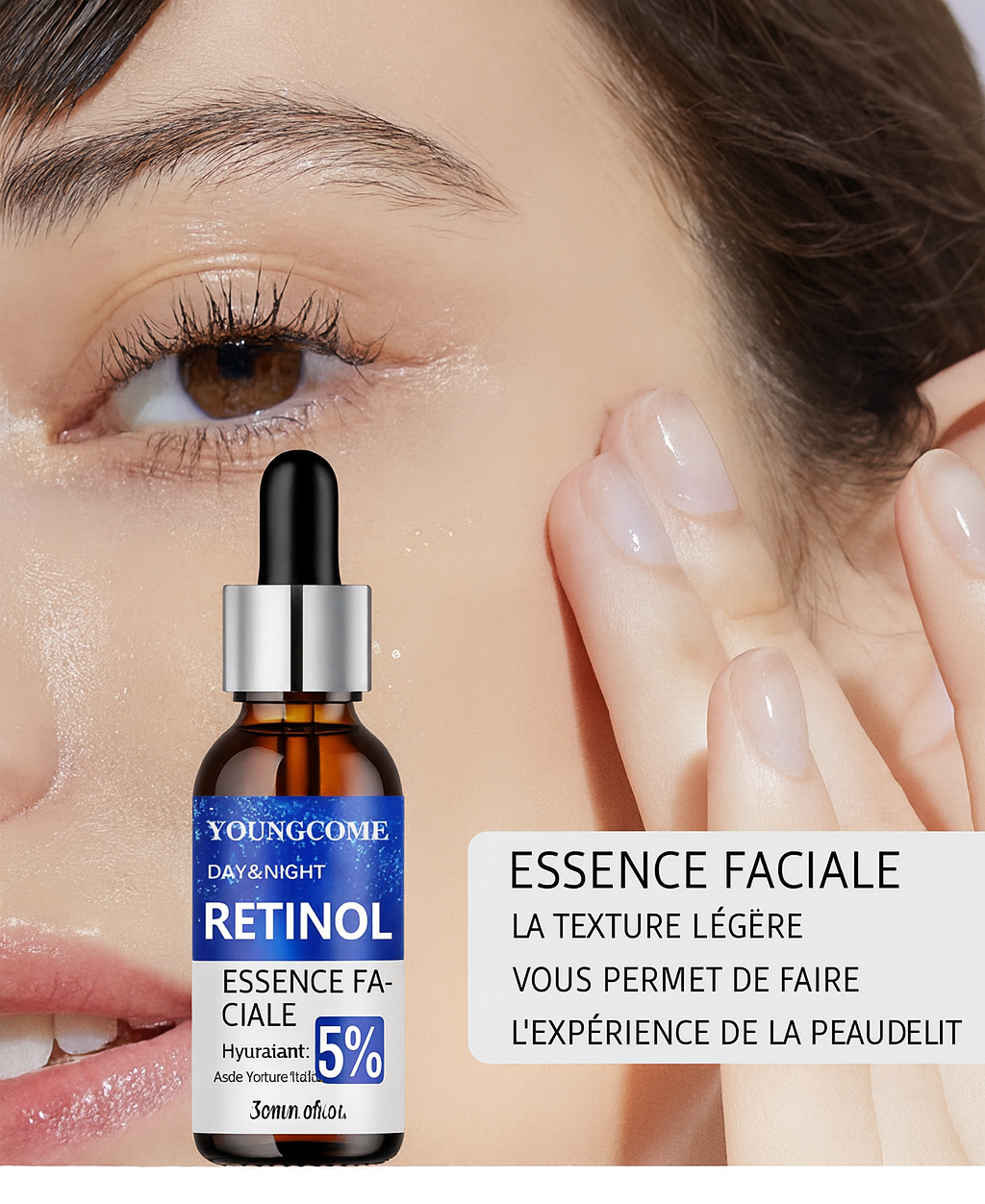 Ensemble combiné de sérum crème rétinol