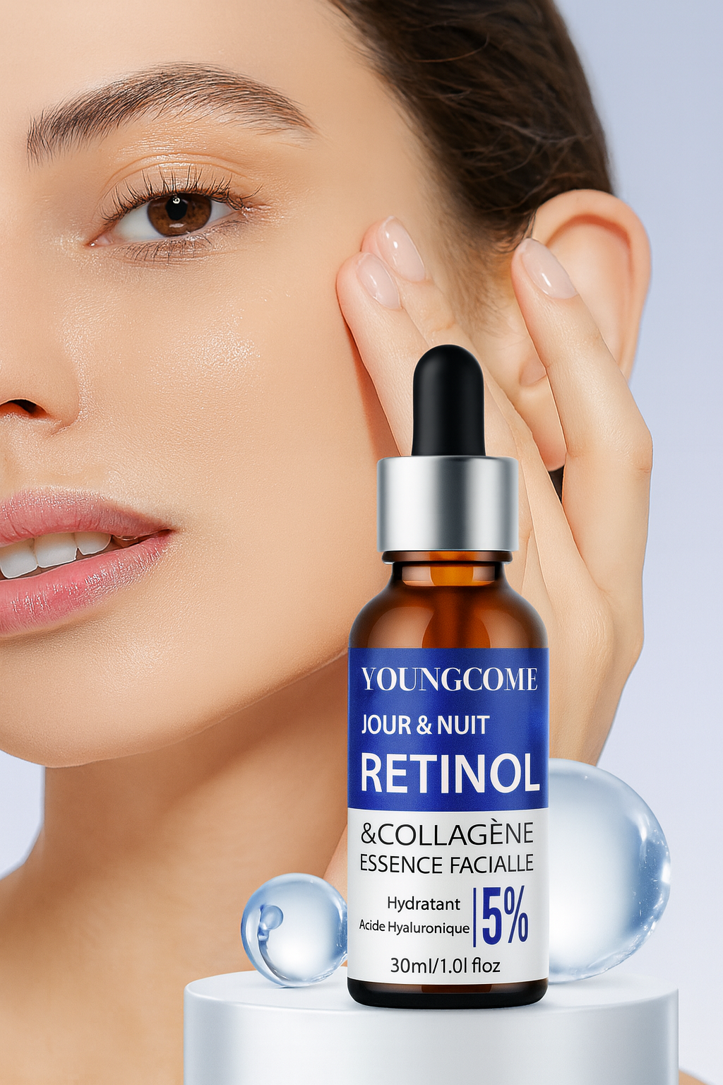 Ensemble combiné de sérum crème rétinol